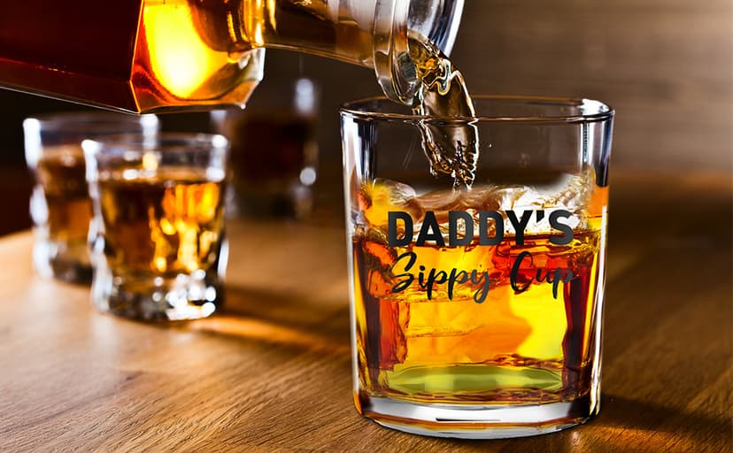 Christmas Birthday Funny Gag Gift Ideas for Expecting Father First New Dad - Bourbon Scotch Presents Christmas Dad Gifts for New Dad Boyfriend Husband Men from Daughter Wife B0CQBXCP93