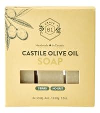 Handmade in Canada, Plant Based Cold Process Natural Bar Soap, With Premium Essential Oils, Dry Skin, Pack of 6 (For Him)