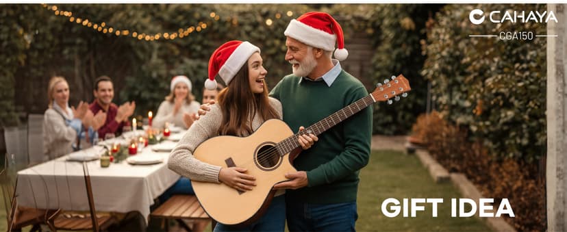 CAHAYA Acoustic Guitar Beginner Set - 41" Full Size Spruce Top Mahogany Body with Okoume Neck Rosewood Fingerboard, GA Cutaway Design, Balanced Rich Tone with Gig Bag, Strap, Capo, Strings & Picks