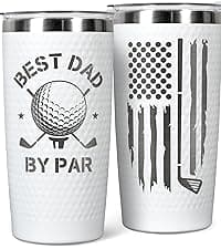 Golf Gifts for Dad - Fathers Day Golf Gifts for Men, Dad, Husband - Funny Golfer Gift - Golfer Ideas for Men, Golfers - Fathers Day Gift - 20 Oz Stainless Steel Tumbler