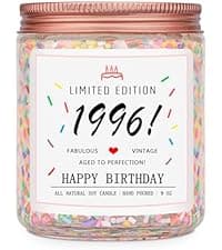 40th Birthday Decorations, 40 Year Old Birthday Gifts for Friend, Sister, Wife, Creamy Vanilla with Sprinkles Homsolver 40th Birthday Gifts for Women Ideas, 1986 Limited Edition Candle B0G1YLJYH8