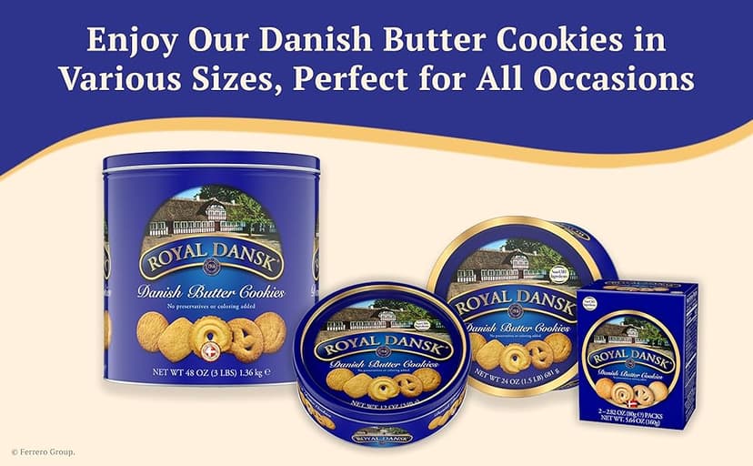 Royal Dansk Danish Cookie Selection, No Preservatives or Coloring Added, 12 Oz. (Pack of 1)