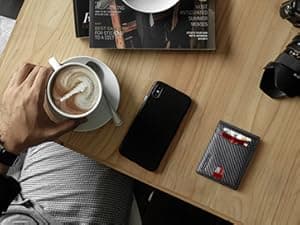 RUNBOX Wallet for Men Slim Rfid Leather 2 ID Window With Gift Box