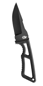 Gerber Gear Ultimate Survival Knife, Fixed Blade Knife with Combo Edge, includes Fire Starter Edge and Ferro Rod, Whistle, Sheath with Integrated Sharpener - Bushcraft, Hunting and Camping Tool