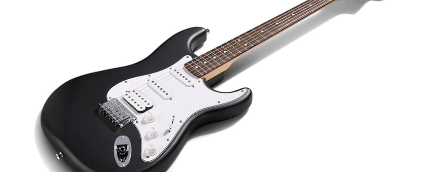 Fender Squier Debut Series Stratocaster HSS Electric Guitar, Beginner Guitar, 2-Year Warranty, Includes Free Lessons, Sea Foam Green with Satin Urethane Finish