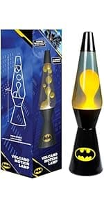 Idea Nuova Batman Color Changing Kids Lamp and Nightlight,LED Projection Light for Bedroom Décor, Superhero Night Lamp for Boys & Girls