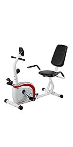 Marcy Recumbent Exercise Bike with Adjustable Seat and 8 Resistance Levels, 300 Pound Capacity NS-1201R