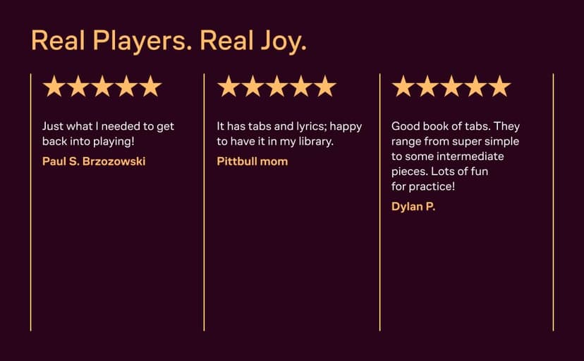 First 50 Songs You Should Play on Electric Guitar | Rock Guitar Tab Songbook for Beginners and Intermediate Players | Learn Classic Rock Riffs Solos and Chords from Nirvana Metallica Queen and More