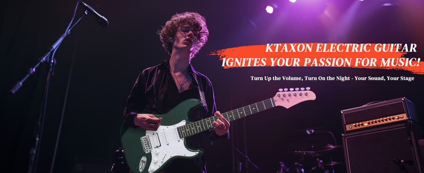 Ktaxon 39 Inch Electric Guitar Kit for Beginner, HSS Pickups 6 String Solid-Body Full Size Adults Electric Guitars W/Amplifier, Bag, Strap, Cable, Accessories - Green