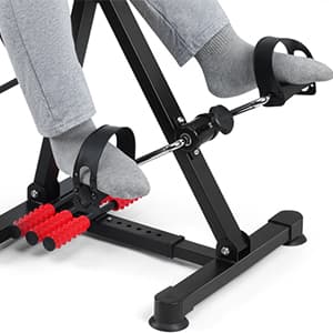 Adjustable Pedal Exerciser Bike for Seniors - Hand Arm Leg and Knee Therapy, Stroke Recovery, Portable Fitness Equipment for Total Body Workout - Great Gift for Elderly Rehab