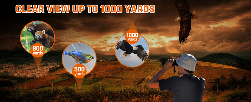 10-30x50 Zoom Binoculars for Adults, High Powered Military Binoculars for Bird Watching Traveling Hunting Concerts with Large View,BAK4,FMC Lens,Clear Low Light Vision at Night