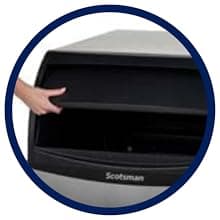 Scotsman UF0915A-1 15-Inch Air-Cooled Flake Undercounter Ice Maker Machine with 36 lb. Storage Capacity, 96 lbs/Day, 115v, NSF