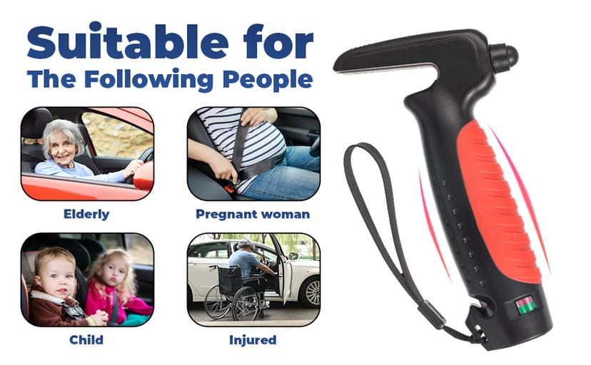 4 in 1 Car Handle Assist for Elderly Car Door Handle - Multifunction Car Transfer Aid - Help Elderly Get Out of Car, Auto Cane Portable Vehicle Support Handle for Seniors, Handicapped, Max 450 Pounds B0D6YV73LJ