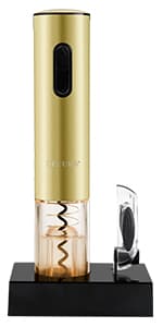 Secura Electric Wine Opener, Automatic Electric Wine Bottle Corkscrew Opener with Foil Cutter, Rechargeable (Stainless Steel) B01261VEOG