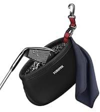 YOREPEK 2 Layer Golf Trunk Organizer, Golf Gifts for Men with Separate Ventilated Compartment for 2 Pair Shoes, Waterproof Car Trunk Locker for Balls, Tees, Clothes, Gloves, Accessories, Golfer Gifts