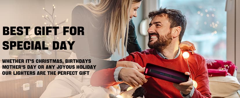 MEIRUBY Electric Candle Lighter, Christmas Stocking Stuffers Gifts for Women Mom Men Wife Sister, USB Arc Rechargeable Windproof Long Lighter for Candle BBQ Housewarming Birthday Gifts Idals