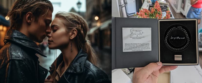 Love You This Much Promise Cuban Bracelet, Romantic Gift for Boyfriend, Appreciation Gift for Boyfriend, Cute Small Gift for Boyfriend, Thoughtful Boyfriend