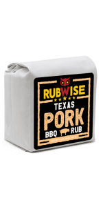 RubWise Texas Style BBQ Rub Gift Set (6 x 1 lb bags) | Meat Spice and Seasoning Variety Pack | Smoking & Grilling Gifts for Men | Brisket Rubs, Chicken, Pork, Hickory, Spicy, El Jefe | Shaker Included