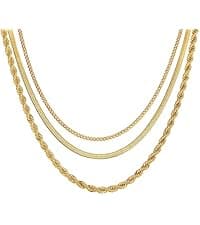 Freekiss Gold Pendant Necklace for Women, Dainty Diamond Necklaces for Women Simple 14K Gold Plated Paperclip Choker Necklaces Cute Minimalist Open Oval Necklaces Gold Jewelry for Women Gifts