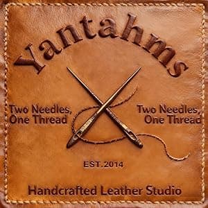 Handmade Handmade Genuine Leather Card Holder with Snap Closure - Ultra Slim Minimalist Wallet, Hand-Stitched Compact Front Pocket Card Case for Men & Women (Dark Coffee)