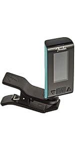Fender FT-1 Professional Guitar Tuner Clip On, with 1-Year Warranty, Full-Range Chromatic Guitar Tuner with Dual-Rotating Hinges, A4 Calibration