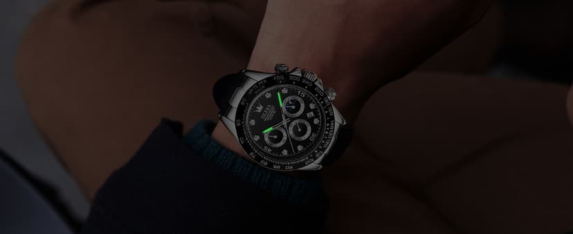 OLEVS Men's Watches Chronograph Multifunction Sport Silicone Luxury Diamond Moon Phase Quartz Male Watch Waterproof Wrist Watch