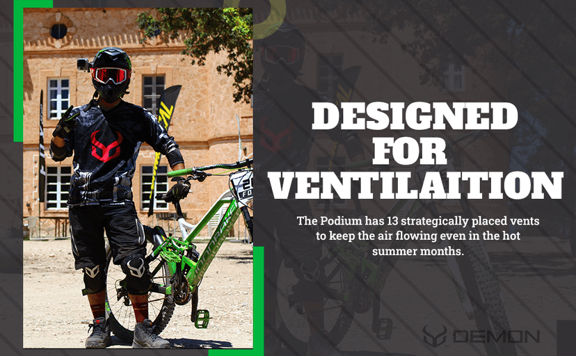DEMON UNITED Podium Full Face Mountain Bike Helmet Black Includes MIPS Technology