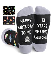 HAPPYPOP Official Teenager Girl Birthday Gifts - 13 Year Old Teen Girls Sock Gifts