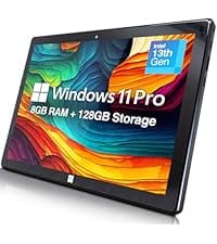 Fusion5 Built in USA 10.1” Windows 11 Professional Rugged Tablet PC - 12GB RAM, 512GB SSD, Intel 13th Gen, Full HD Windows Tablet Computer, HDMI, USB C - 2 Year Full Warranty with Accidental Damage