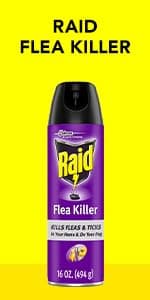 Raid Flea Killer Carpet & Room Spray, Kills hatching eggs for up to 4 months, 16 Oz