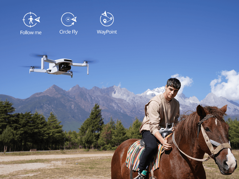 Potensic ATOM SE GPS Drone with 4K EIS Camera, Under 249g, 62 Mins Flight, 4KM FPV Transmission, Brushless Motor, Max Speed 16m/s, Auto Return, Lightweight and Foldable Drone for Adults Beginner