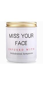 Soy Wax Lavender Candles - Retirement & Going Away Gifts for Women & Men, Funny & Farewell Gifts for Coworkers, Birthday Candles Included