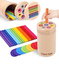 Montessori Toys for 1+ Year Old, Toddler 18 Month Old Toy Color Sorting Preschool Learning Activities, Fine Motor Skills Sensory Toys for Toddlers 1-3, 1 2 3 Year Old Girl Boy Baby Gifts