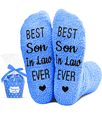 HAPPYPOP Gift Idea For Him - Gifts For New Dad Son Brother Husband Uncle, In Law Gifts, Funny Men Socks Fathers Day