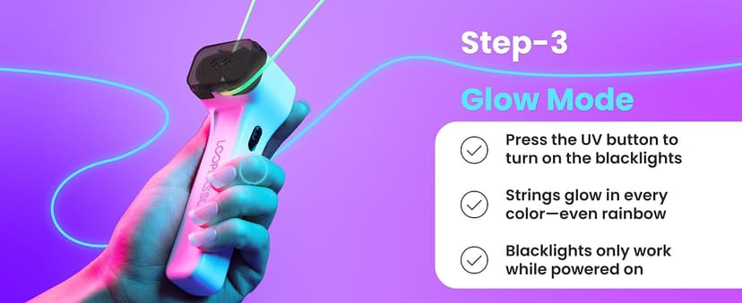 Loop Lasso NANO - Viral Glow in the Dark String Toy - 100+ Tricks, Beginner-to-Pro - Stocking Stuffers for Teen Boys, Christmas Gift for Boys 8-13+, Cool Gadgets for Kids & Adults