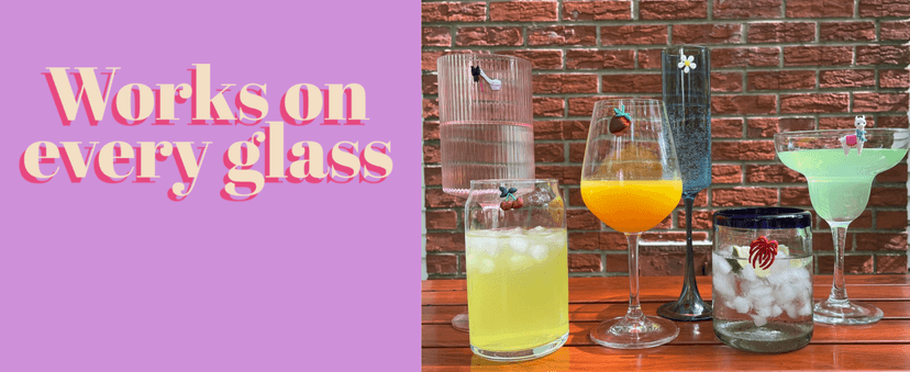 Simply Charmed Christmas Holiday Magnetic Wine Glass Charms & Cocktail Markers Set of 12 - Great Christmas Hostess Gift or Stocking Stuffer