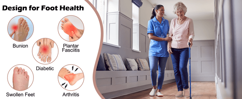 Scurtain Womens Walking Shoes Comfortable Wide Diabetic Shoes Adjustable Zero Drop Edema Shoe Breathable Neuropathy Nursing Shoes Casual Wide Width Sneakers