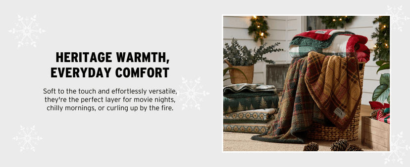 Eddie Bauer - Blanket, Super Soft Reversible Sherpa & Brushed Fleece Bedding, Throw Blankets for Couch, Ideal for Lounging (Cabin Plaid Red)