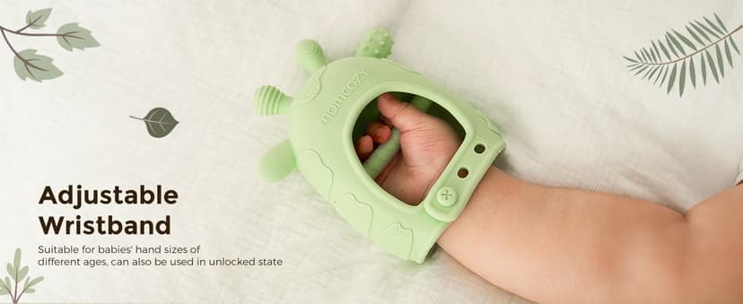 Momcozy Baby Teether Toys | Baby Teething Toys | Baby Teething Relief | Food Grade Silicone Teether Baby Toys | Baby Teether 0-6 Months | Teething Toy 6-12 Months | Baby Essential | Yellow