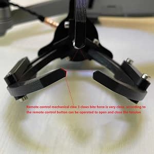 Drone remote control intelligent mechanical claw/hook air releaser pick-up device fishing cast bait fixed-point drop device for DJI drone (We don't sell drones)