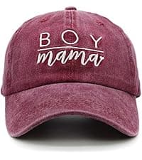 Waldeal Women's Embroidered Baseball Cap Boy Mama Mom Gift Vintage Distressed Dad Hat