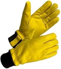 SKYDEER Premium Full Deerskin Suede Leather Soft Winter Mittens, Extra Warm 100G 3M Thinsulate, Thermal Insulated (SD3671M)