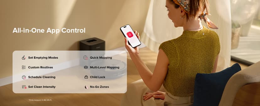 roborock Q10 S5+ Robot Vacuum and Mop, 10,000Pa Suction, Upgraded from Q8 max+, 70 Days Self-Emptying, Obstacle Avoidance, Sonic Mopping, Dual Anti-Tangle Design, Auto Mop Lifting, Ideal for Pet Hair