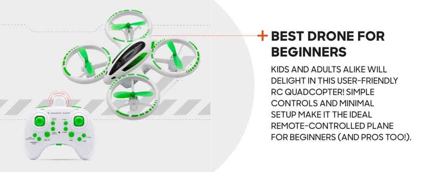 SHARPER IMAGE 2.4GHz RC Glow Up Stunt Drone with LED Lights, Mini Remote Controlled Quadcopter with Assisted Landing, Small Plane for Kids and Beginners, Wireless and Rechargeable