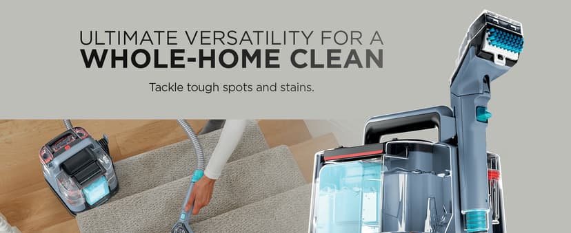 Shark StainStriker Portable Carpet Upholstery & Area Rug Cleaner, Bonus XL Tool & Full-Size Cleaning Solution, Stain & Odor Remover, Perfect for Car Interiors, 4 Cleaning Tools, Nordic Blue, PX202BRN