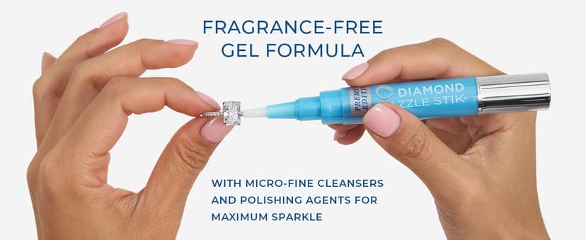 CONNOISSEURS Diamond Dazzle Stik - Portable Diamond Cleaner for Rings and Other Jewelry - Bring Out The Sparkle in Your Diamonds and Precious Stones