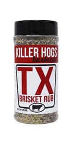 Killer Hogs BBQ TX Brisket Rub | Championship BBQ and Grill Seasoning | Great on Brisket, Ribs, Steaks, or Turkey | 11 Ounces