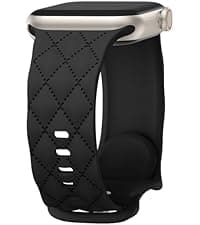 Witzon Floral Band Compatible with Apple Watch Bands For Women 40mm 41mm 38mm 42mm 44mm 45mm 46mm 49mm, Engraved Cute Flower Silicone Dressy Strap for iWatch Series 11 10 9 8 7 6 5 4 3 2 SE Ultra