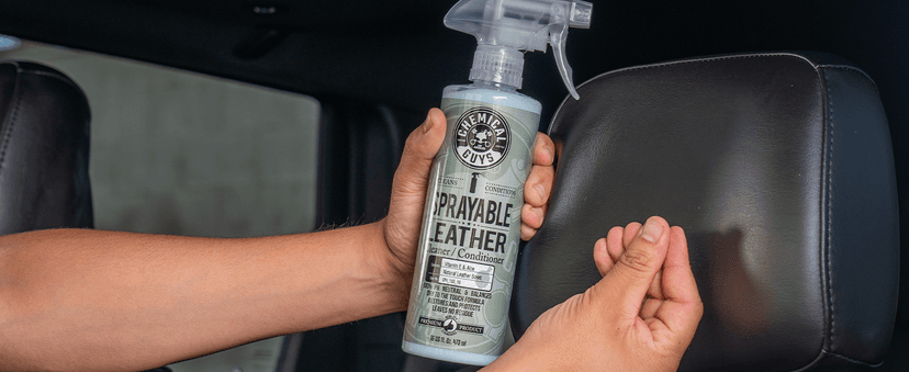 Chemical Guys Sprayable Leather Cleaner and Conditioner in One - Cleans, Conditions, and Protects Leather, Vinyl, Faux & More, Safe for Cars, Furniture & Apparel - 16 oz