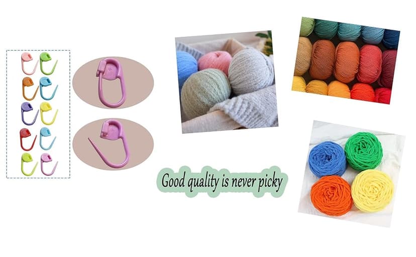 150 Pieces Knitting Crochet Locking Stitch Markers Stitch Needle Clip Counter 10 Colors (Color Ship Randomly)